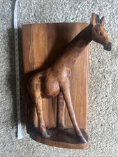 Carved wooden giraffe for sale  STOKE-ON-TRENT