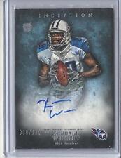 KENDALL WRIGHT 2012 TOPPS INCEPTION TITANS AZUIS NO CARTÃO AUTOGRAFADO RC #D /150, usado comprar usado  Enviando para Brazil