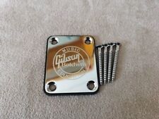 Placas de pescoço de baixo para guitarra Gibson Baldwin EDUCATION gravadas cromadas comprar usado  Enviando para Brazil