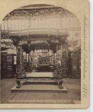 Cama esculpida seita chinesa. MB Centennial Exposition Philadelphia Stereoview 1876 comprar usado  Enviando para Brazil