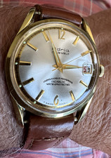 Relógio de pulso masculino suíço Adria manual 2010-A SS ouro marrom usado SWISS WORKS, usado comprar usado  Enviando para Brazil