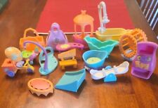 Lote de 15 Piezas Littlest Pet Shop LPS Hasbro Muebles Accesorios Bañera Bicicleta segunda mano  Embacar hacia Argentina