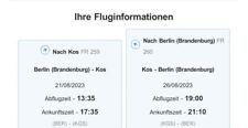 Flugtickets griechenland gebraucht kaufen  Leisnig