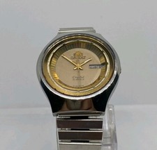 RELÓGIO DE PULSO MASCULINO VINTAGE ORIENT AUTOMÁTICO DIA E DATA 21 JOIAS FEITO NO JAPÃO ANOS 70 comprar usado  Enviando para Brazil