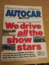 Autocar oct 1993 for sale  BRIDGWATER
