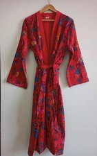 Vestido quimono jaqueta acolchoada Kantha 100% algodão feito à mão indiana feminina, usado comprar usado  Enviando para Brazil