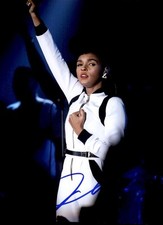 Janelle Monae autêntico assinado RAPPER 8x10 foto com certificado autografado 26-c, usado comprar usado  Enviando para Brazil