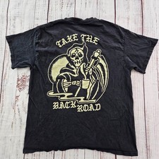 Camiseta masculina manga curta preta indestrutível Take The Back Road Motor Coffee G comprar usado  Enviando para Brazil