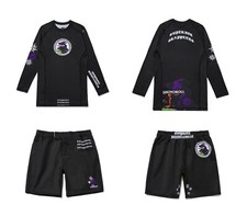 Conjunto curto quimono Shoyoroll lote #128 Athens Training Rash Guard LS competidor comprar usado  Enviando para Brazil