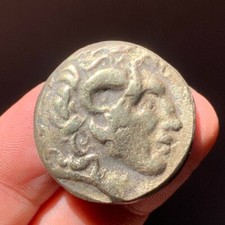 Moeda grega antiga Alexandre, o Grande bronze prata dracma 310 a.C. Héracles Zeus comprar usado  Enviando para Brazil