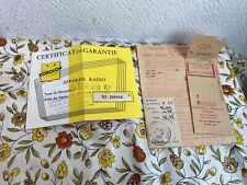Anciens feuillets certificat d'occasion  Aix-les-Bains