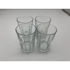 Usado, Conjunto vintage de 4 copos de vidro bebidas frias 6 pol. de altura selo Cuia utensílios de bebida retrô comprar usado  Enviando para Brazil