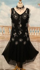 Dress black beaded for sale  BRISTOL