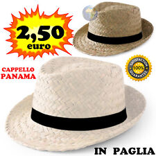 Cappello panama paglia usato  Vigevano