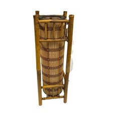 Abajur de mesa Louis Sognot estilo design bambu tubular vintage estilo década de 1970 23,5" T comprar usado  Enviando para Brazil