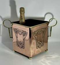 Refrigerador de vinho de cobre extremamente raro Carl Deffner Art Nouveau (c.1890) comprar usado  Enviando para Brazil