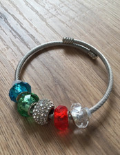 Armreif silber glassteine gebraucht kaufen  Langenfeld (Rheinland)