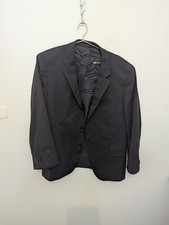 Terno Hugo Boss 2 peças masculino tamanho 56 preto tecido elástico enorme 1 modelo genuíno 1, usado comprar usado  Enviando para Brazil
