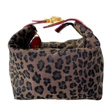 Bolsa de mão de lona FENDI Vanity mini marrom estampa de leopardo comprar usado  Enviando para Brazil