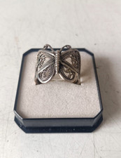 Anello farfalla argento usato  Reggio Emilia