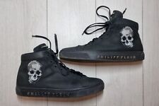 Usado, Tênis/treinadores/botas masculinas de couro preto logotipo/scull Philipp Plein comprar usado  Enviando para Brazil