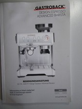 Espresso maschine gastroback gebraucht kaufen  Feilitzsch