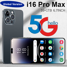 Smartphone 2024 i16 Pro Max 5G 6,7 polegadas Dual Sim Android telefones celulares 16GB+1TB comprar usado  Enviando para Brazil