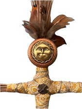 Bonecas de arte artesanais de fibra/metal/parede deusa de cura étnica tribal africana exclusivas comprar usado  Enviando para Brazil