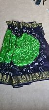Green blue bandhani for sale  ASHTON-UNDER-LYNE