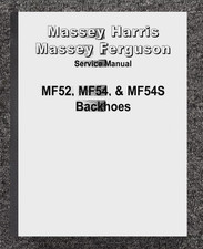 Manual de serviço de acessório de retroescavadeira MF54 MF54S MF52 SERVE PARA MASSEY FERGUSON MH BKH67 comprar usado  Enviando para Brazil