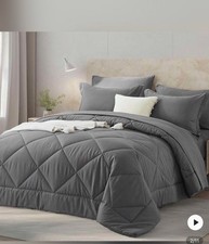 Pieces grey comforter for sale  Lake Worth