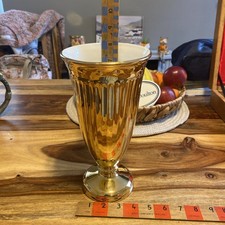 Ceramic golden vase for sale  WITHERNSEA