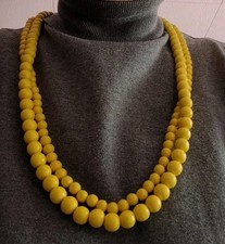 Modeschmuck perlenkette gelb gebraucht kaufen  Lenzen