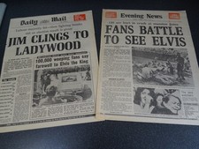 Elvis death evening for sale  EPSOM