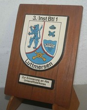 Holztafel wappen inst gebraucht kaufen  Wedemark