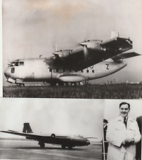 2 PHOTOS STOL BREGUET 941 + BOMBARDIER OLYMPUS AVION AVIATION 18 X 13 cm na sprzedaż  Wysyłka do Poland