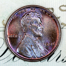 * 1926-P * PRISTINE+ GEM BU MS LINCOLN WHEAT PENNY * DA COLEÇÃO ORIGINAL comprar usado  Enviando para Brazil