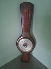 Vintage wooden barometer for sale  UXBRIDGE