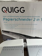 Papierschneider quigg hebel gebraucht kaufen  Münster