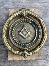 Antique masonic brass for sale  HINCKLEY