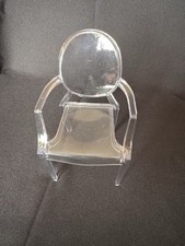 Cadeira de braço de plástico transparente para casa de bonecas 1:6 para decoração em miniatura de móveis da Barbie comprar usado Cadeira de braço de plástico transparente para casa de bonecas 1:6 para decoração em miniatura de móveis da Barbie comprar usado  Enviando para Brazil