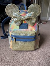 Mochila Earidescent Loungefly Disney Parks WDW 50º Aniversário Azul Dourado comprar usado  Enviando para Brazil