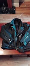 boys real leather jacket for sale  DARLINGTON