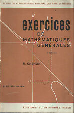 Chenon exercices mathematiques usato  Pinerolo