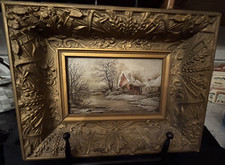Antique oil canvas for sale  Weaverville