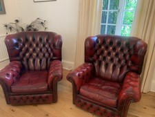 Vintage chesterfield leather for sale  PEACEHAVEN