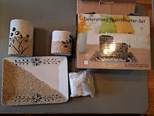 Dekoratives teelichthalter set gebraucht kaufen  Beulich, Halsenbach, Nörtershausen