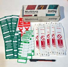 Assorted scafftag labels for sale  DUNDEE