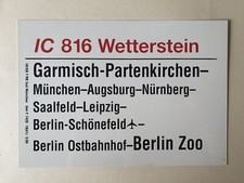 Zuglaufschild 816 wetterstein gebraucht kaufen  Coburg