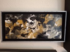 Tableau abstrait acrylique d'occasion  Saint-Révérien